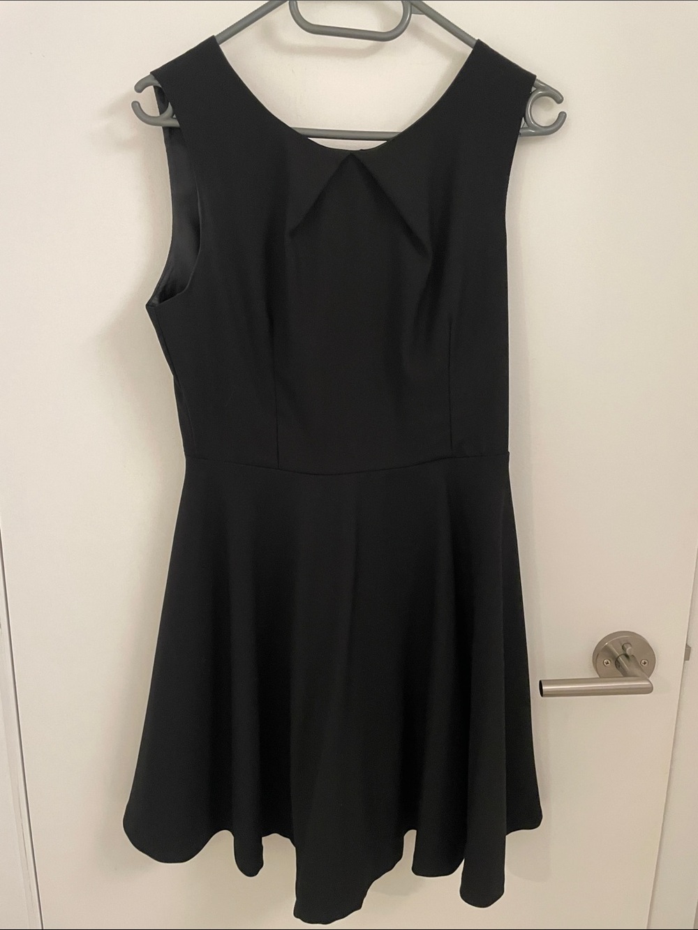 Angel Black Sleeveless A-Line Dress
